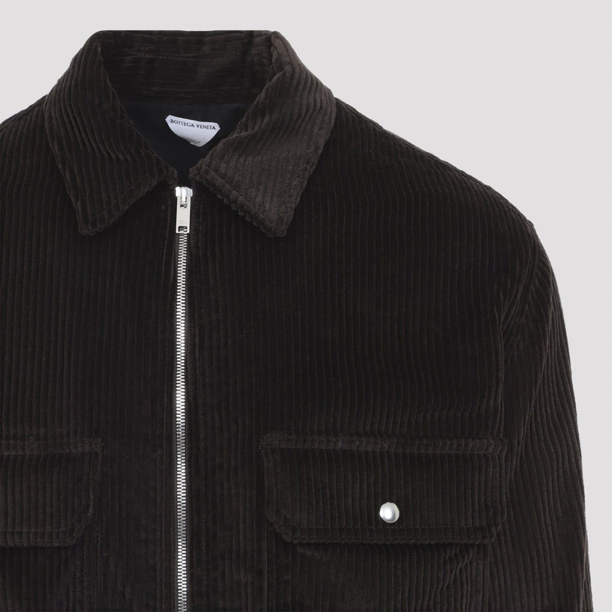 Bottega Veneta Men's Corduroy Overshirt in Carrubo Cotton - view 5