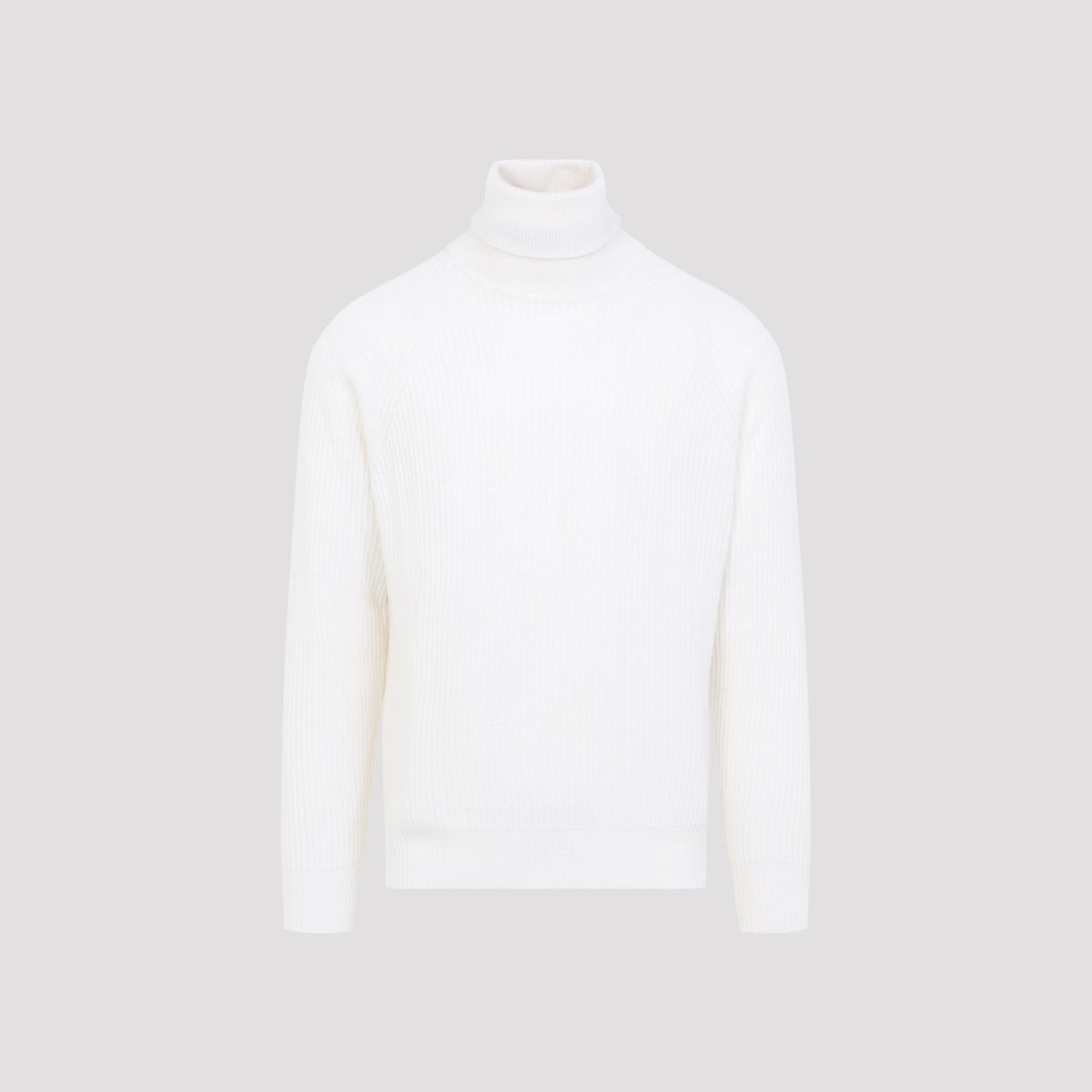 Canali Men's Turtleneck in White Cashmere - view 1