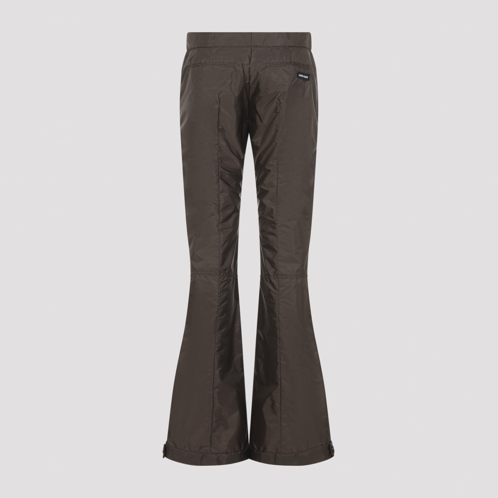 Miu Miu Women's Trousers in Ebano Polyamide - view 4