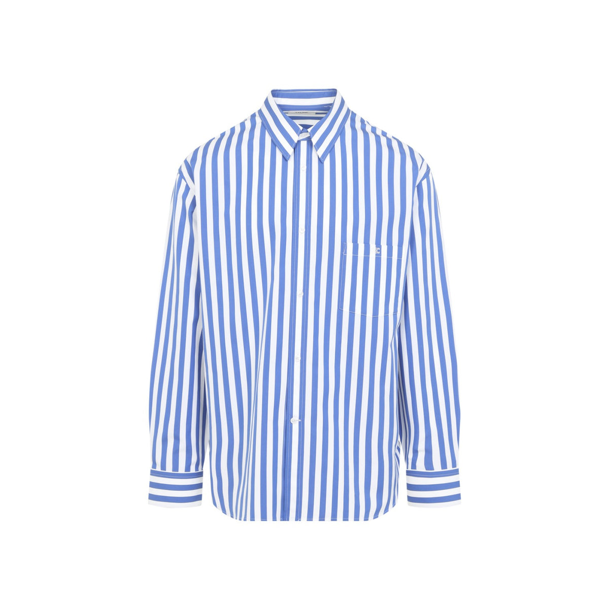 Celine Men's Cotton Relaxed Shirt in Blue - view 2