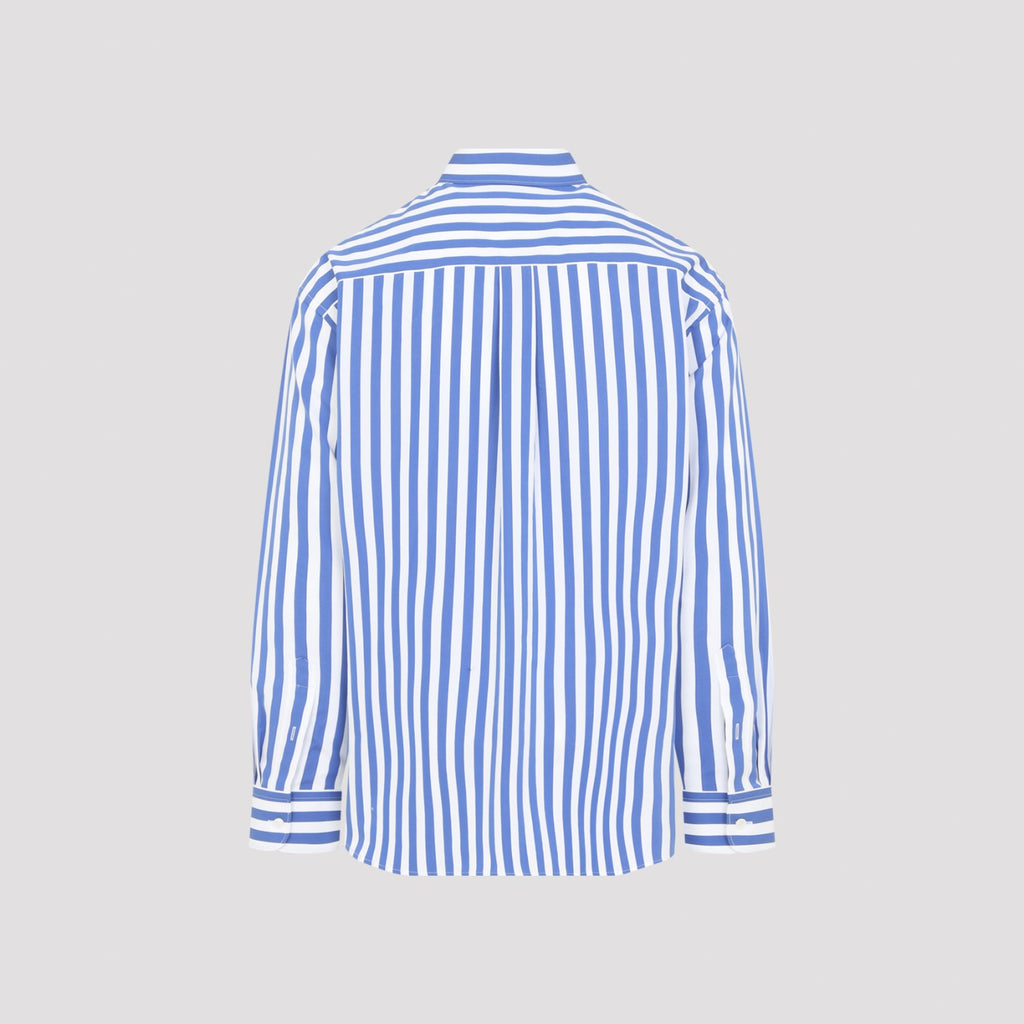 Celine Men's Cotton Relaxed Shirt in Blue - view 3