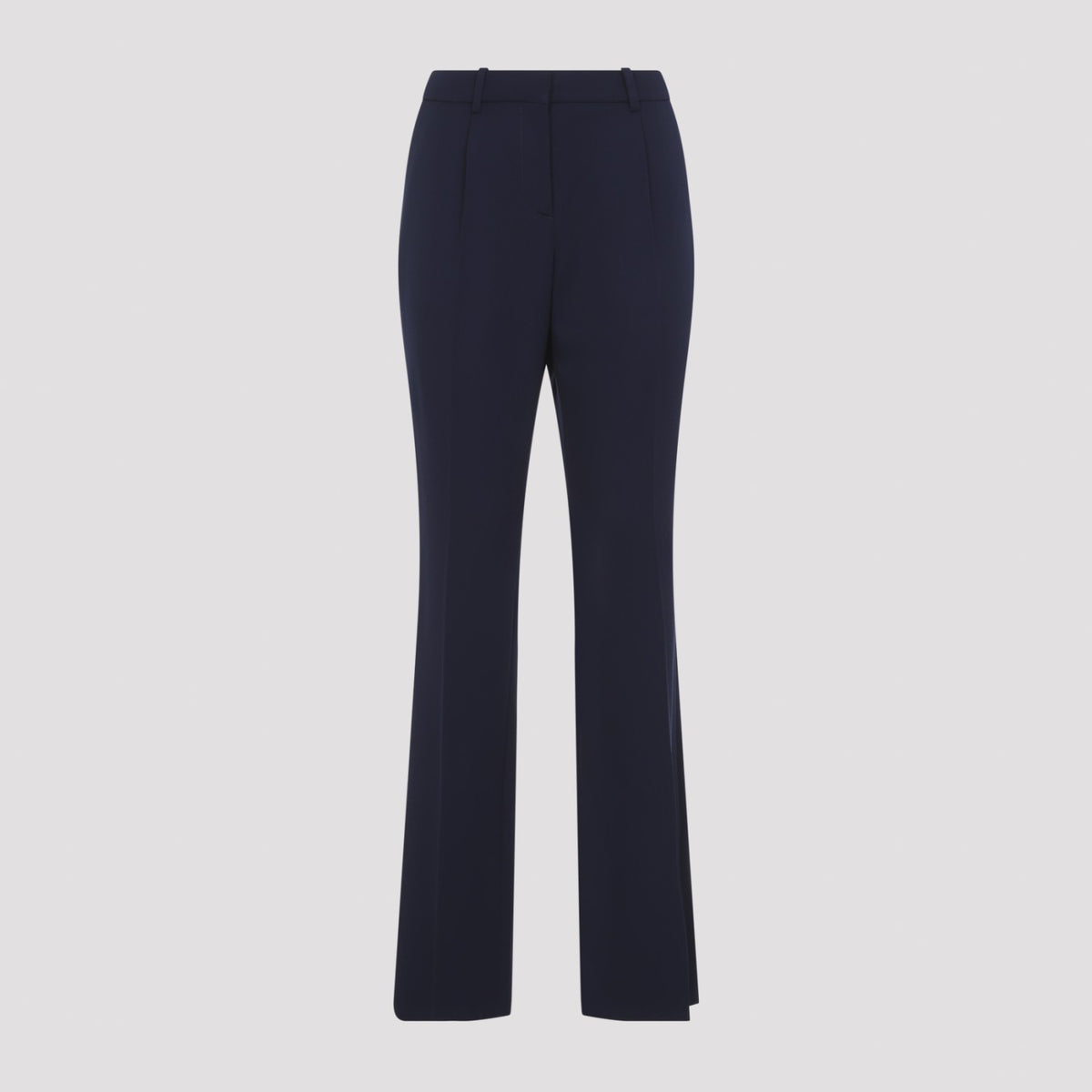 Balenciaga Women's Slim Tailored Pants in Navy Wool - view 1
