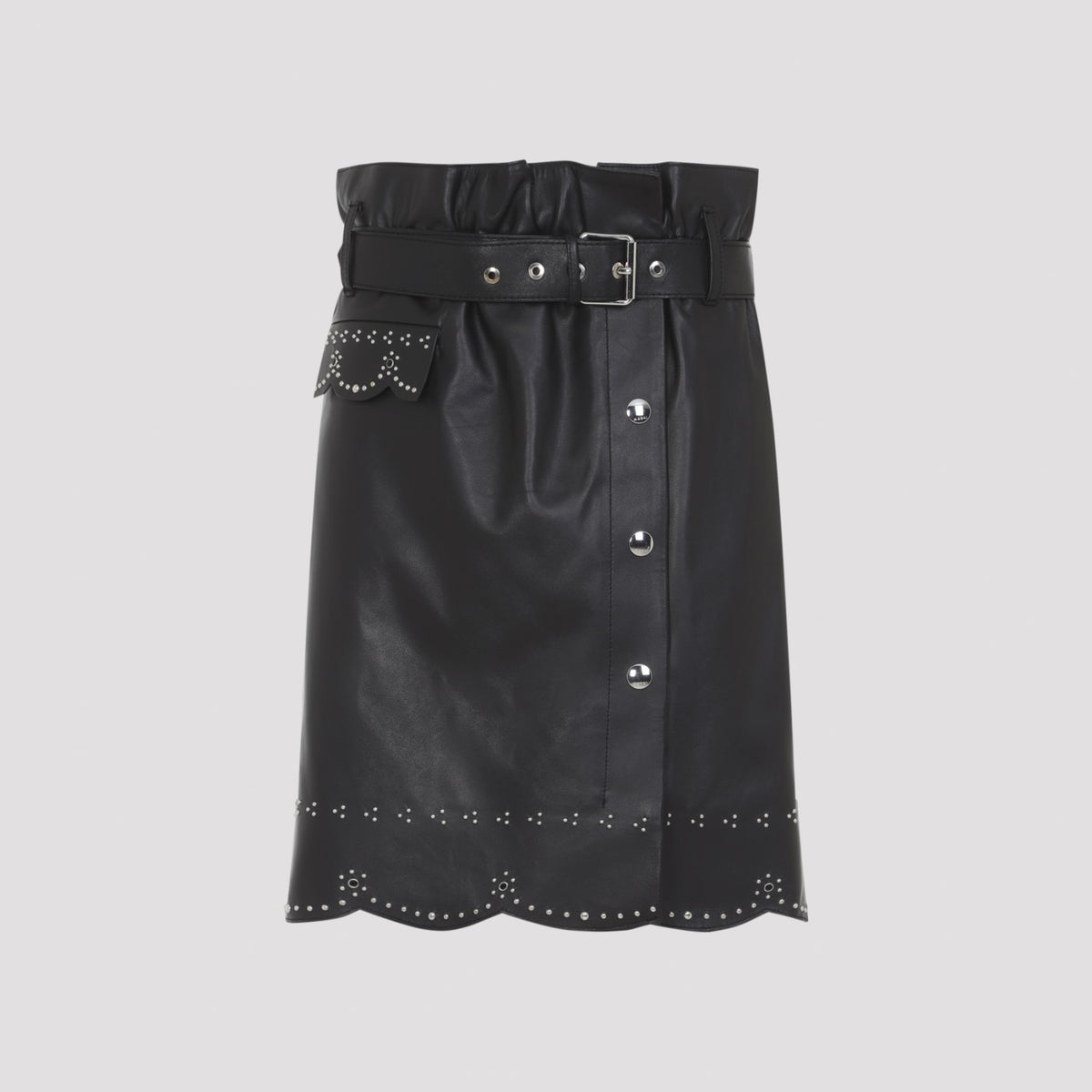 Marni Women's Leather Skirt in Black - view 1