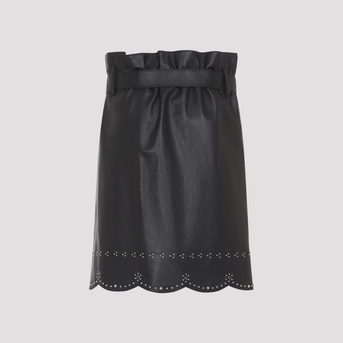 Marni Women's Leather Skirt in Black - view 4