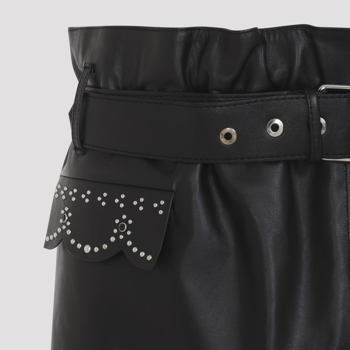 Marni Women's Leather Skirt in Black - view 5