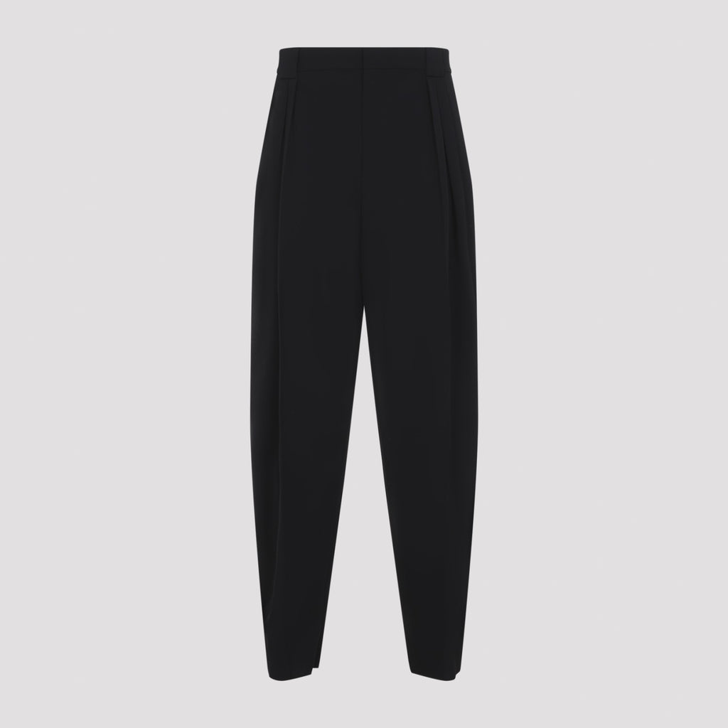 Bottega Veneta Men's Double Pleat Pants in Double Black - view 3