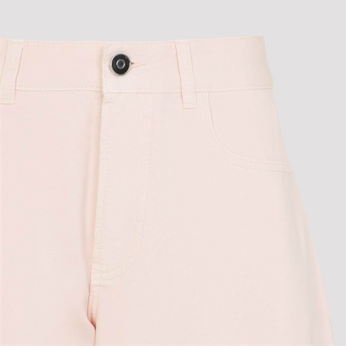 Alaia Women's Round Tinted Denim Trousers in Rose Pale - view 5