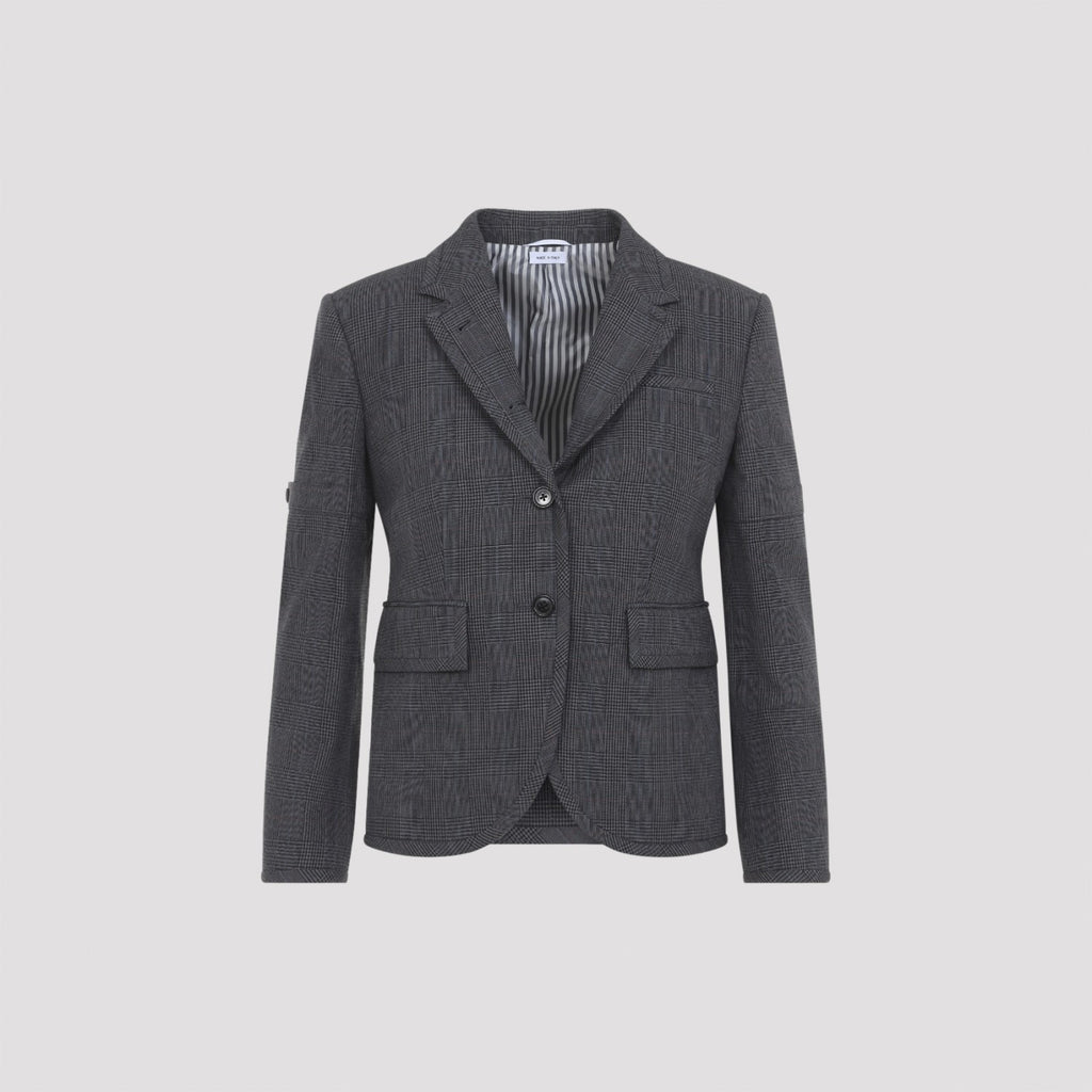 Thom Browne Women's Armhole Sport Coat in Dark Grey Wool - view 1