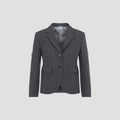 Thom Browne Women's Armhole Sport Coat in Dark Grey Wool - view 1