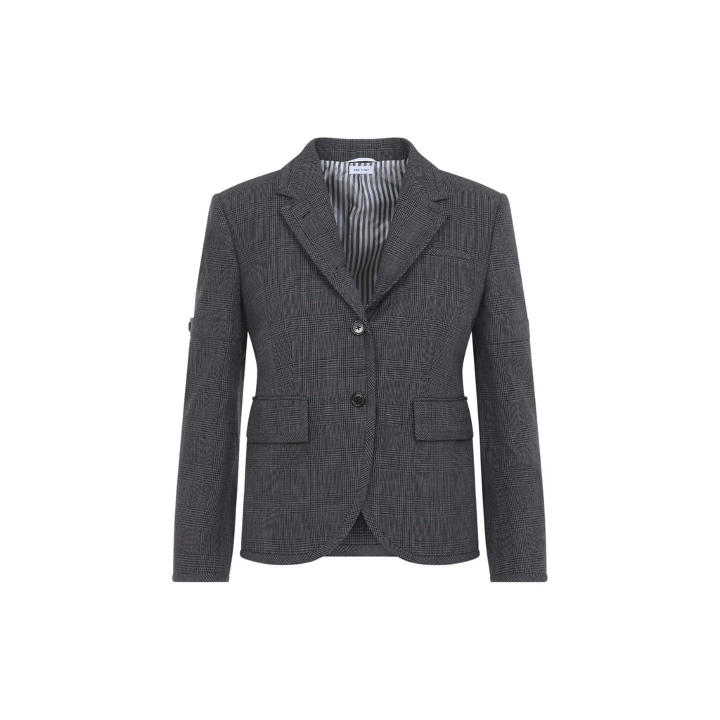 Thom Browne Women's Armhole Sport Coat in Dark Grey Wool - view 2
