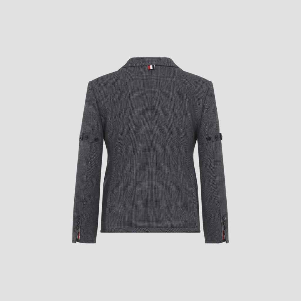 Thom Browne Women's Armhole Sport Coat in Dark Grey Wool - view 4