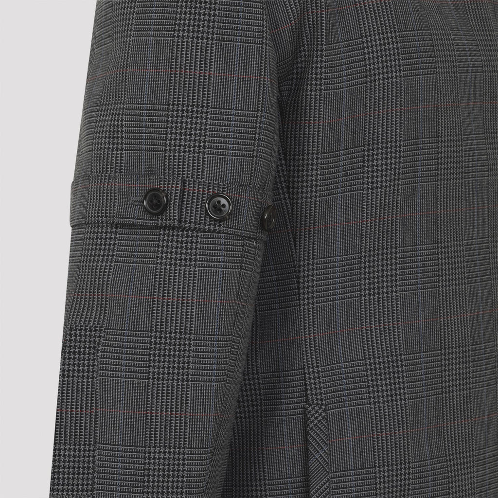 Thom Browne Women's Armhole Sport Coat in Dark Grey Wool - view 5