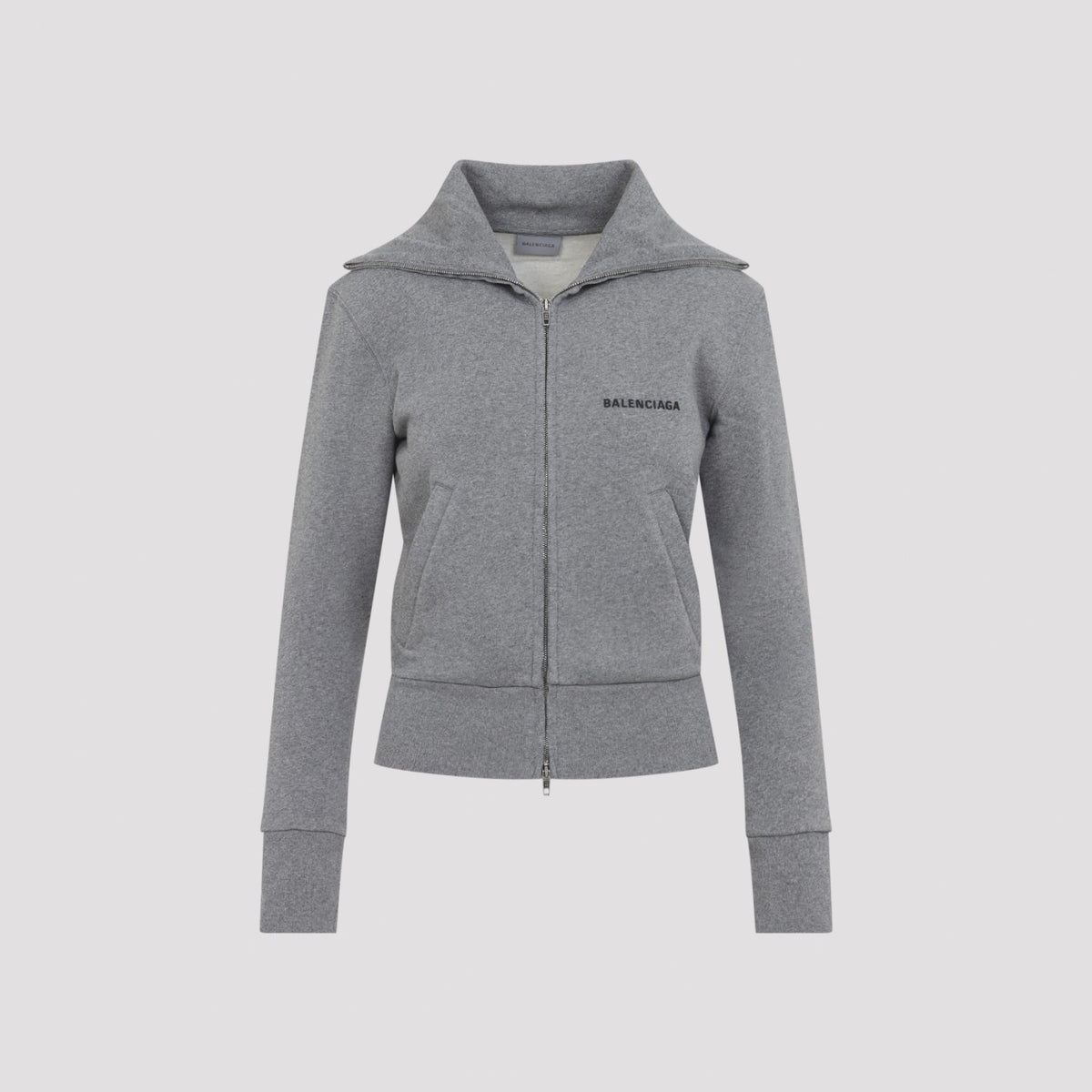 Balenciaga Women's Fitted Zip Up in Dark Heather Grey - view 1