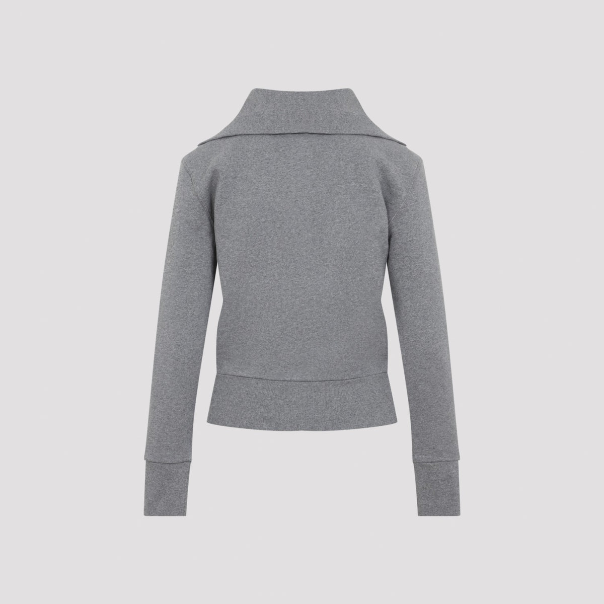Balenciaga Women's Fitted Zip Up in Dark Heather Grey - view 4