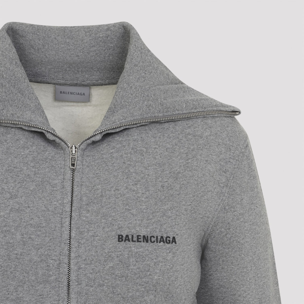 Balenciaga Women's Fitted Zip Up in Dark Heather Grey - view 5