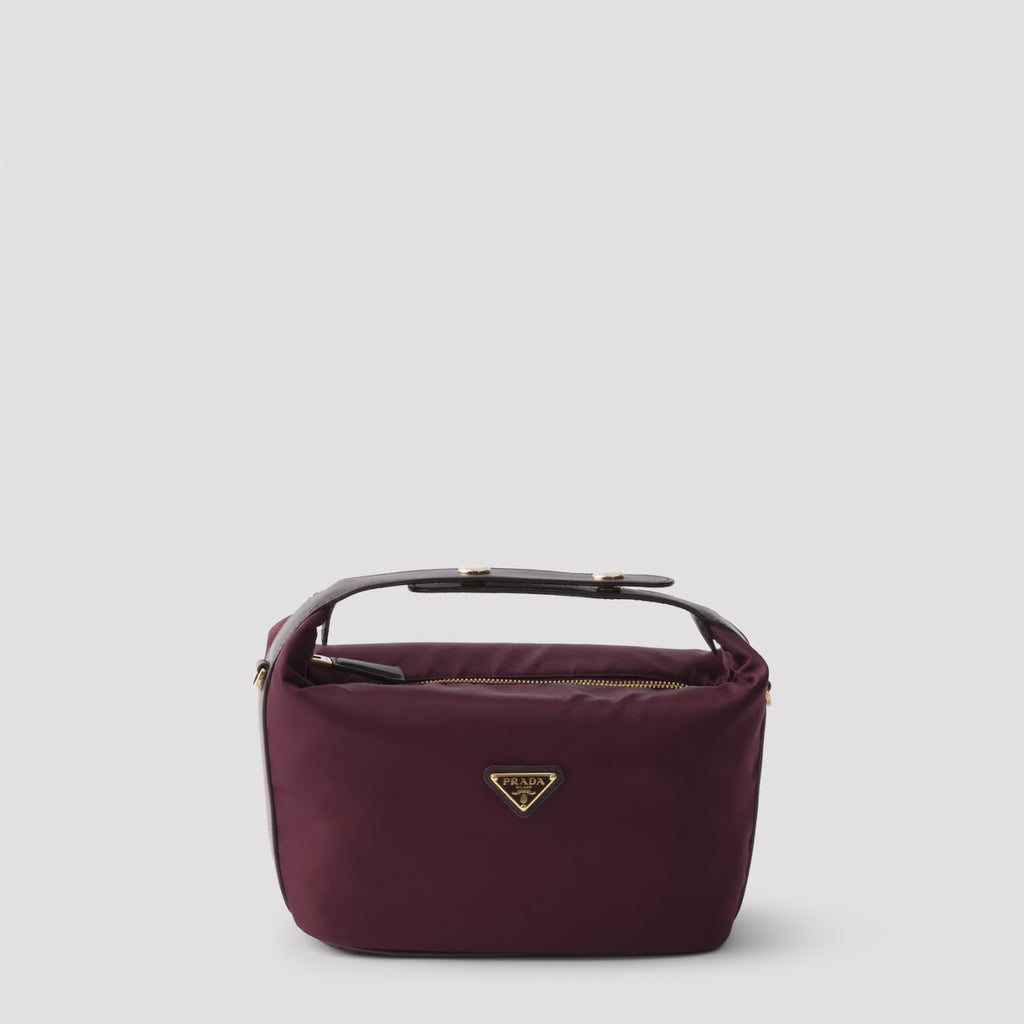 Prada Women's Chérie Mini Re-Nylon Bag in Bordeaux - view 1
