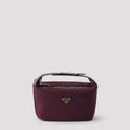 Prada Women's Chérie Mini Re-Nylon Bag in Bordeaux - view 1