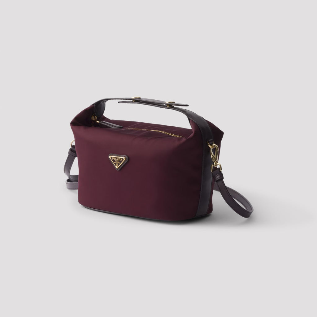 Prada Women's Chérie Mini Re-Nylon Bag in Bordeaux - view 5