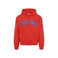 Celine Men's Cotton Hoodie in Red - view 1