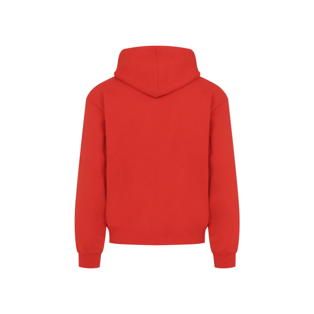Celine Men's Cotton Hoodie in Red - view 2