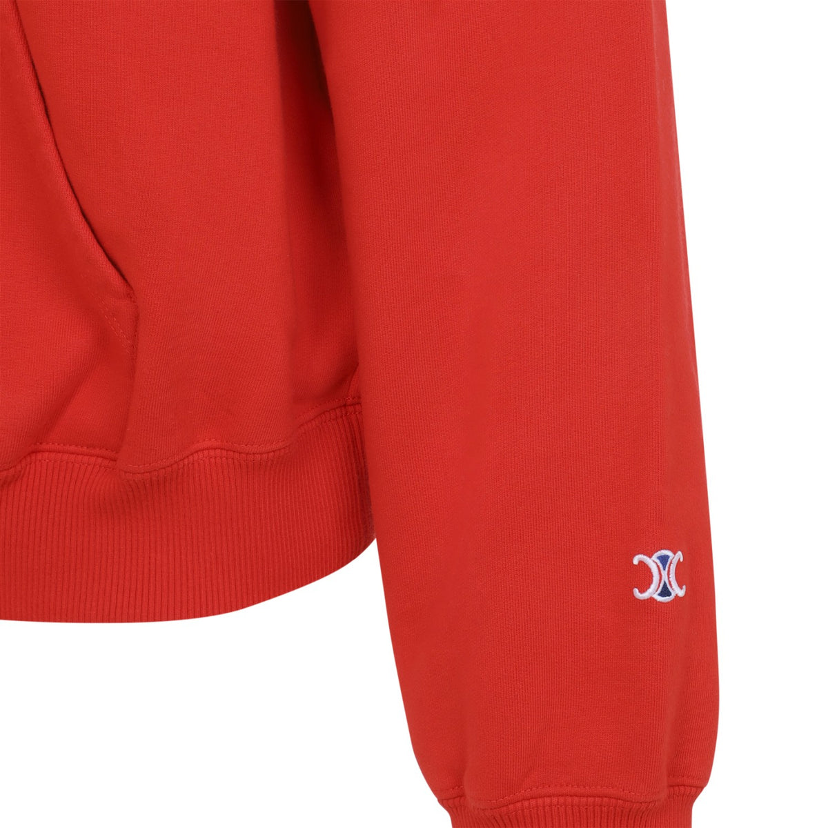 Celine Men's Cotton Hoodie in Red - view 4
