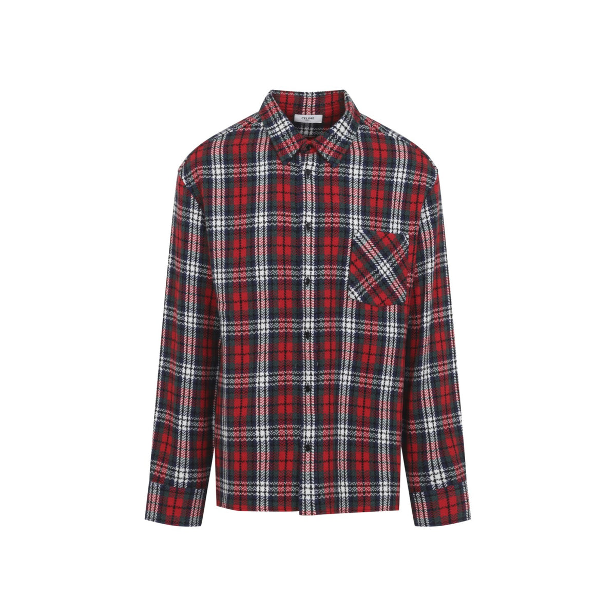 Celine Men's Cashmere Overshirt in Black - view 1