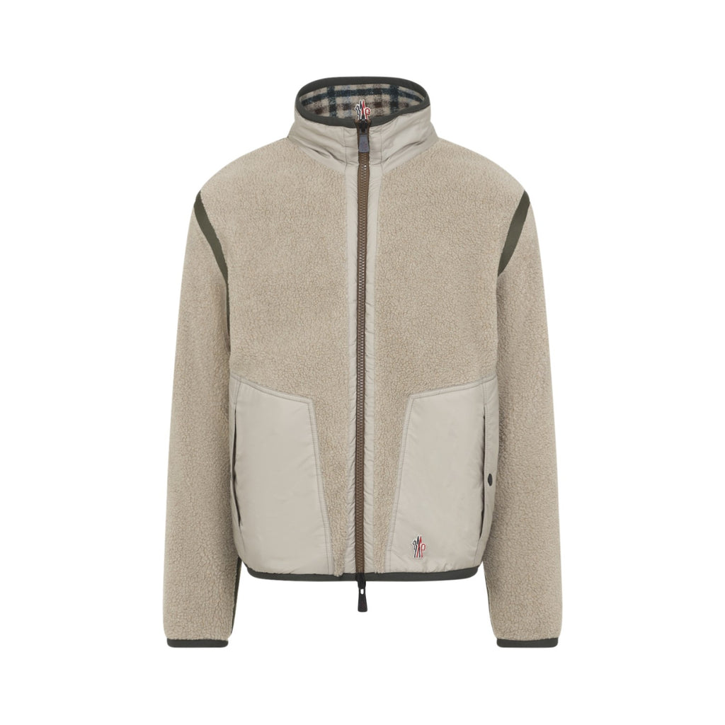 Moncler Grenoble Men's Zip Up Cardigan in Dark Green - view 2