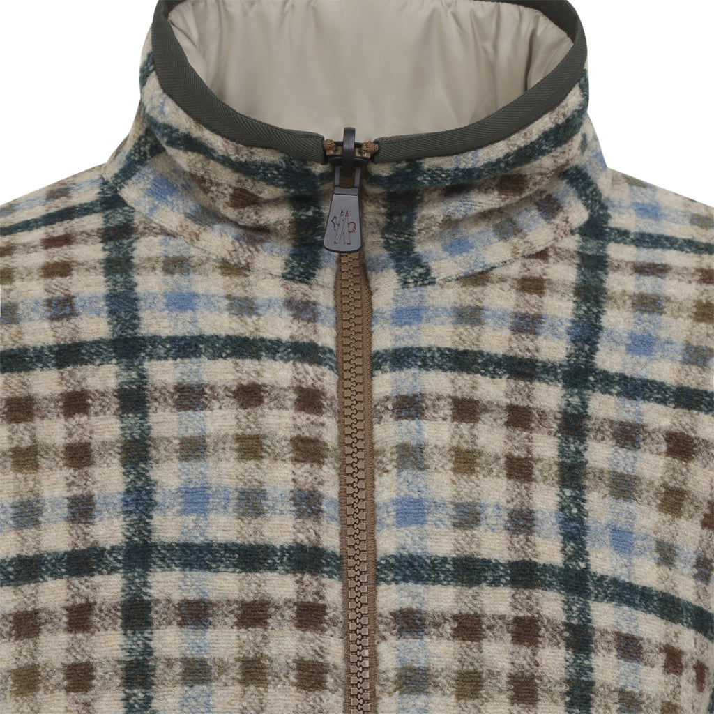 Moncler Grenoble Men's Zip Up Cardigan in Dark Green - view 4