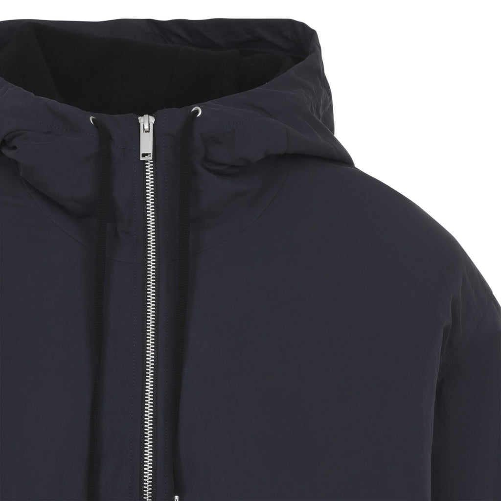 Studio Nicholson Men's Wickett Wool Lined Hooded in Black - view 3