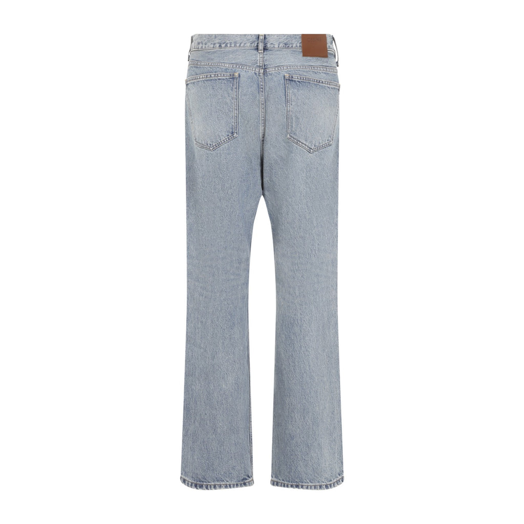 Celine Men's Cotton Jeans in Blue - view 2