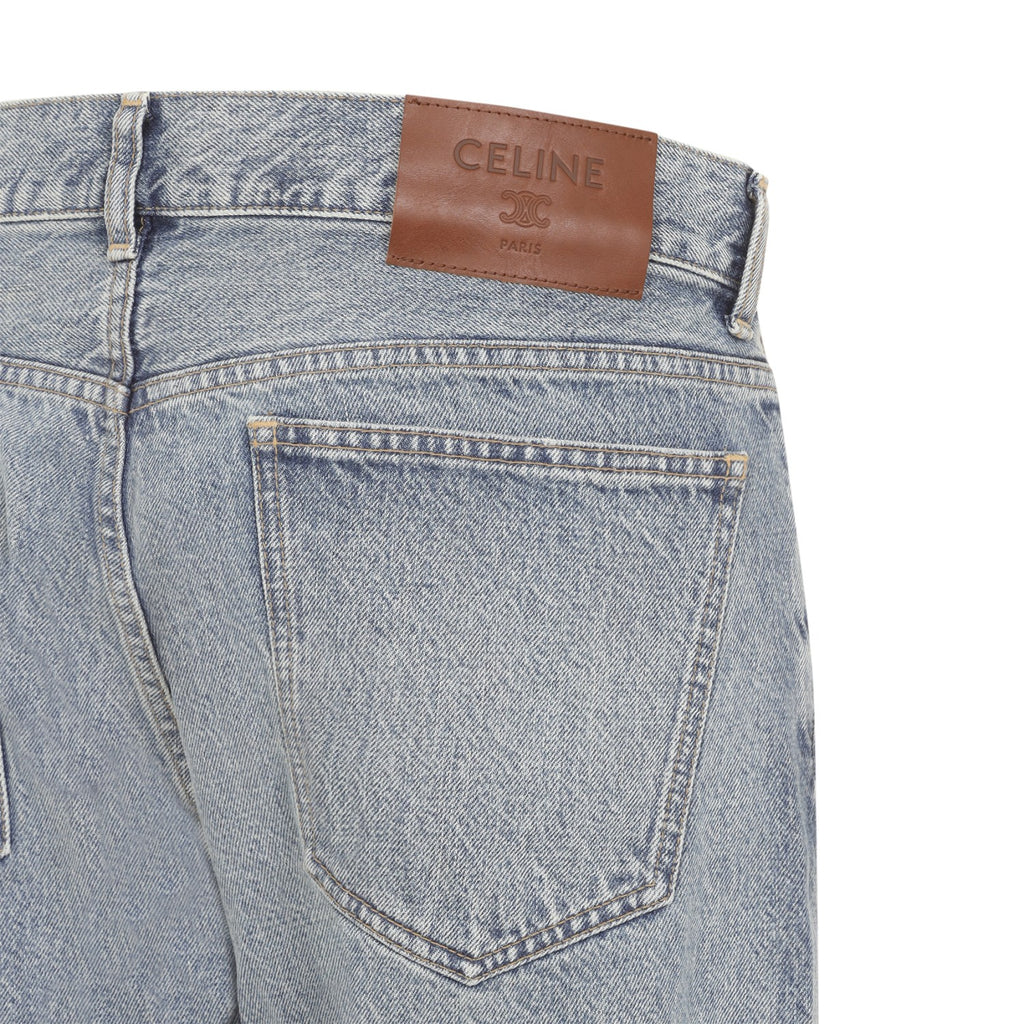 Celine Men's Cotton Jeans in Blue - view 3