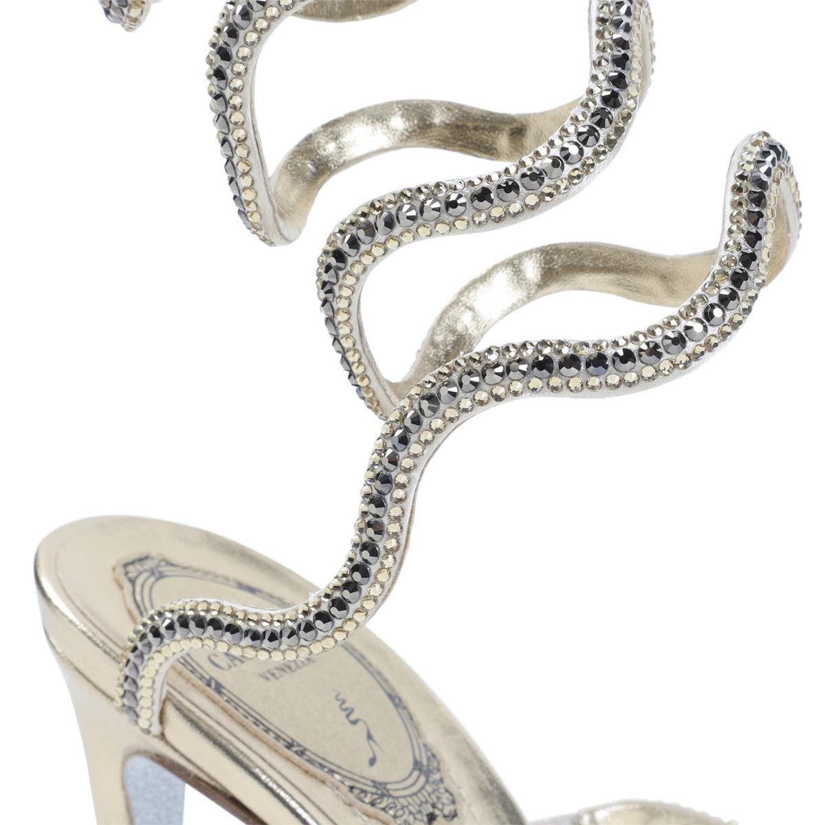 René Caovilla Women's Satin Mekong Sandals in Beige - view 4