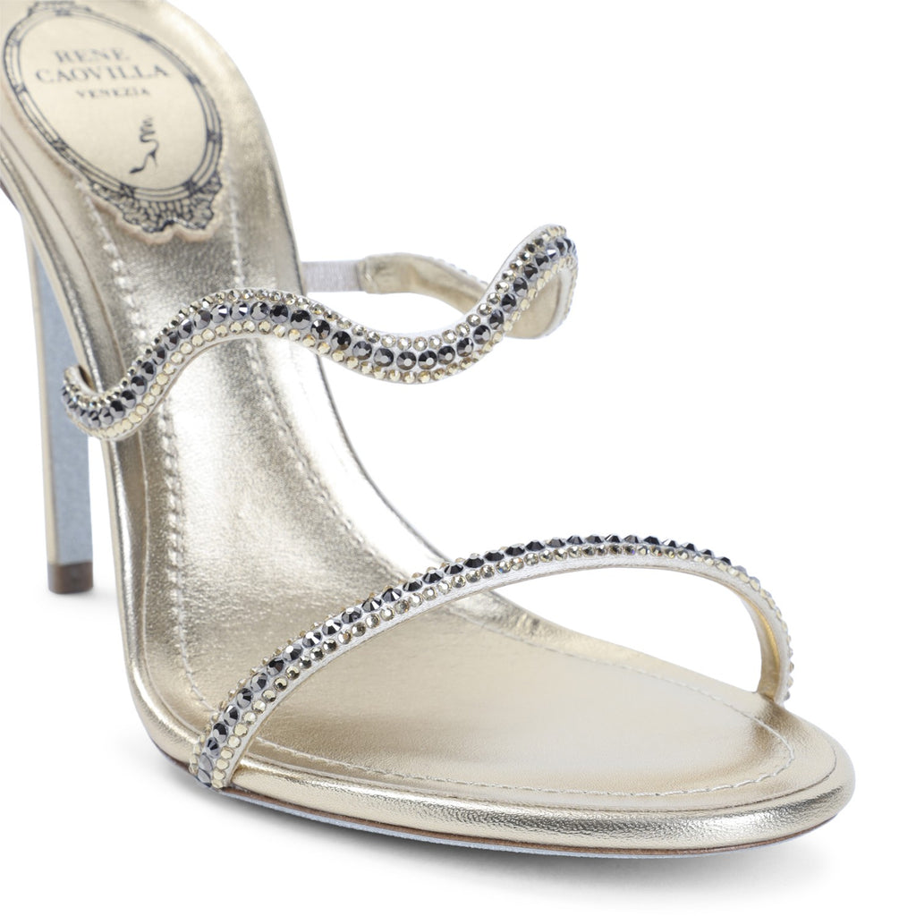 René Caovilla Women's Satin Mekong Sandals in Beige - view 5