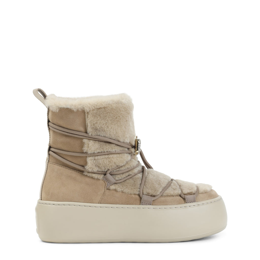 Roger Vivier Women's Up Winter Fur Bootie in Tobacco Kenia - view 1