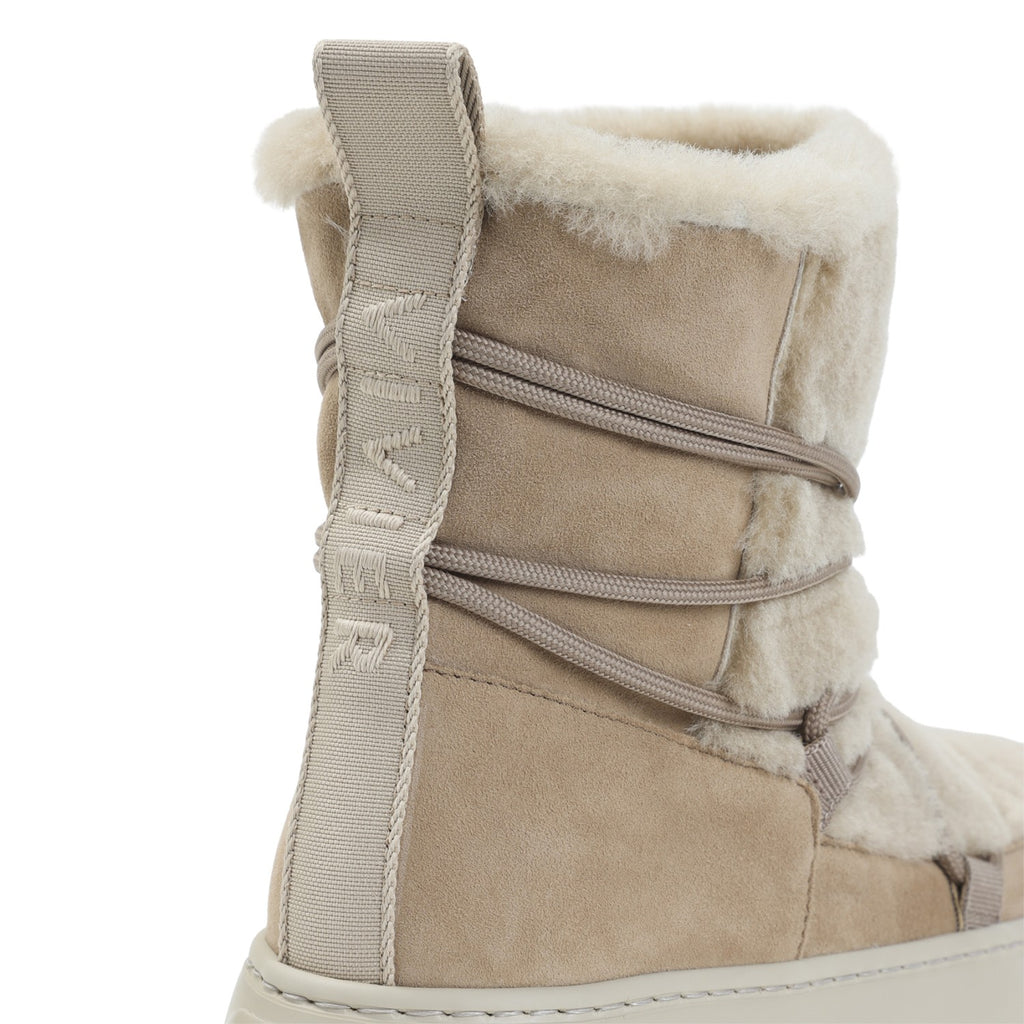 Roger Vivier Women's Up Winter Fur Bootie in Tobacco Kenia - view 4