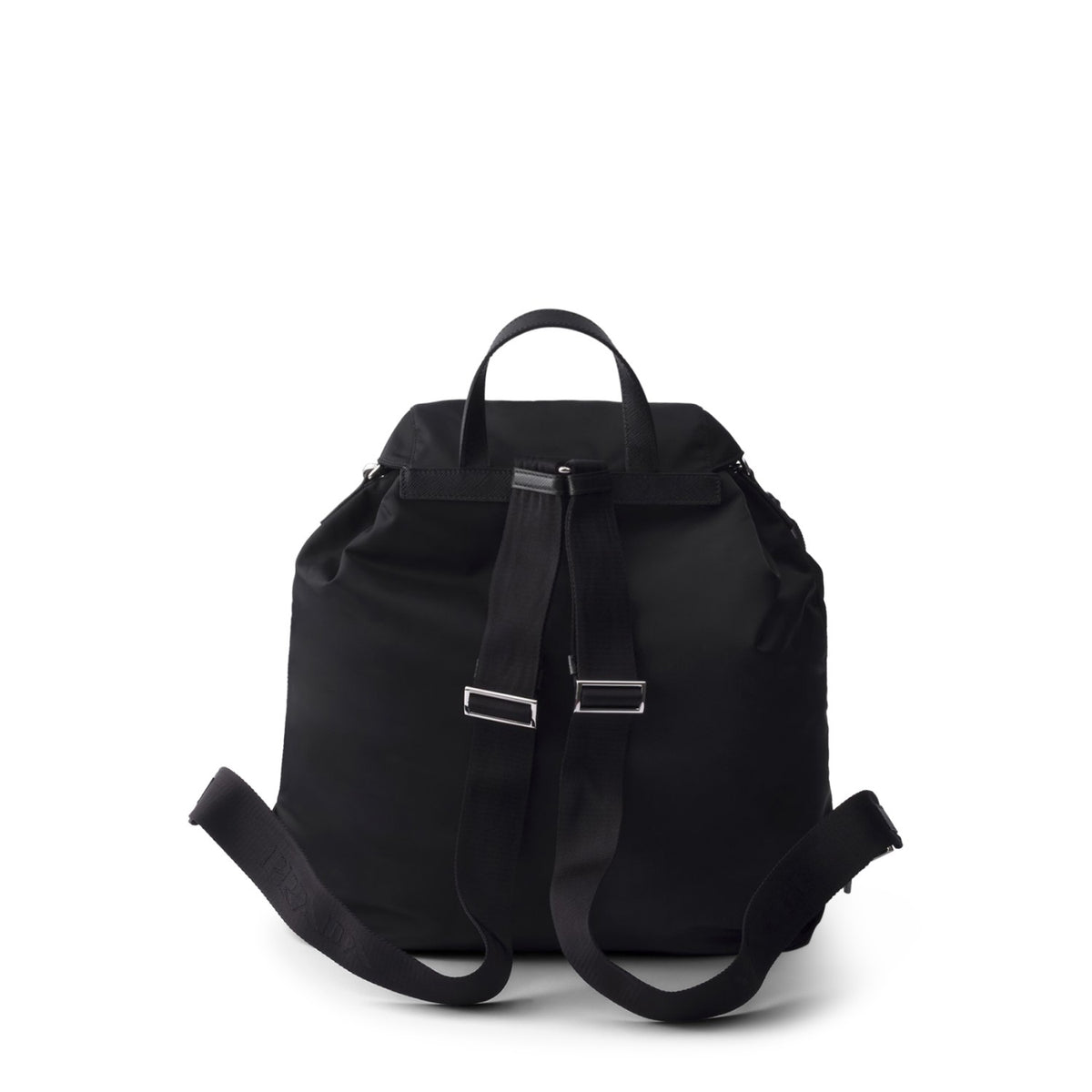 Prada Unisex Re-Nylon Backpack in Black Polyamide - view 2