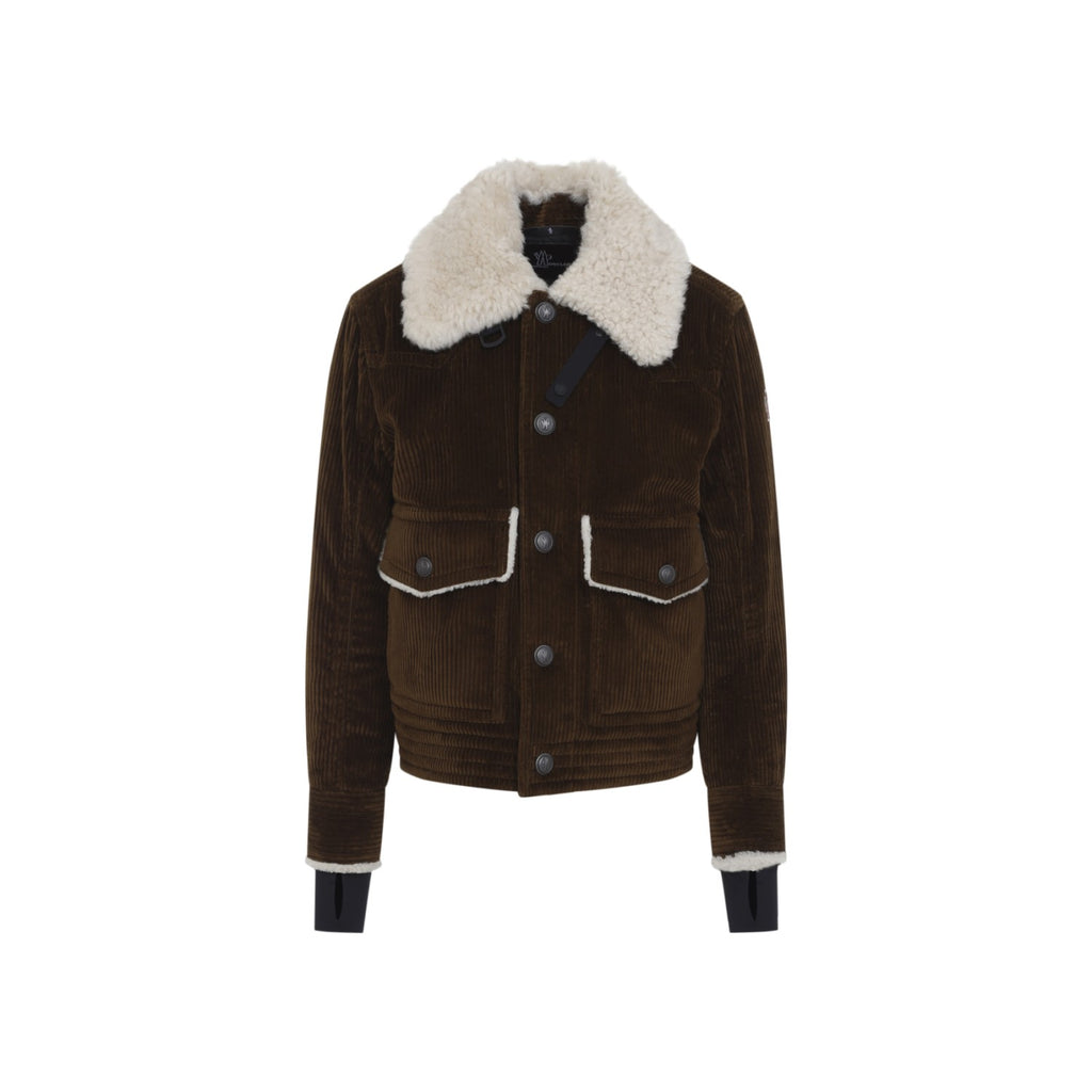 Moncler Grenoble Men's Givrand Jacket in Open Brown Cotton - view 1