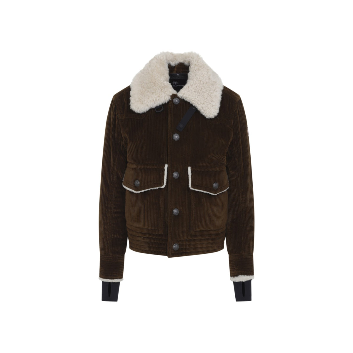Moncler Grenoble Men's Givrand Jacket in Open Brown Cotton - view 1