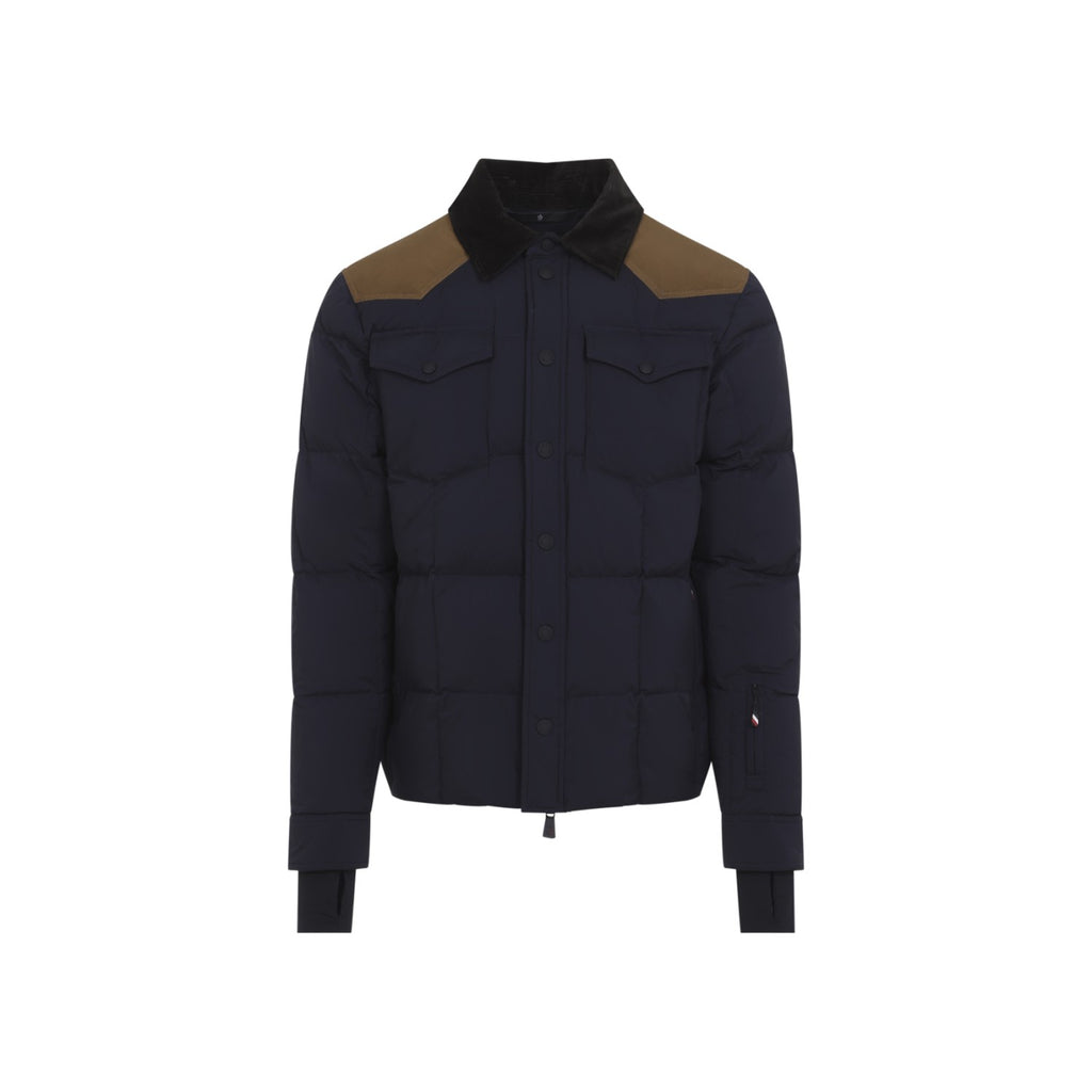Moncler Grenoble Men's Geltech Shirt Jacket in Navy Cotton - view 1