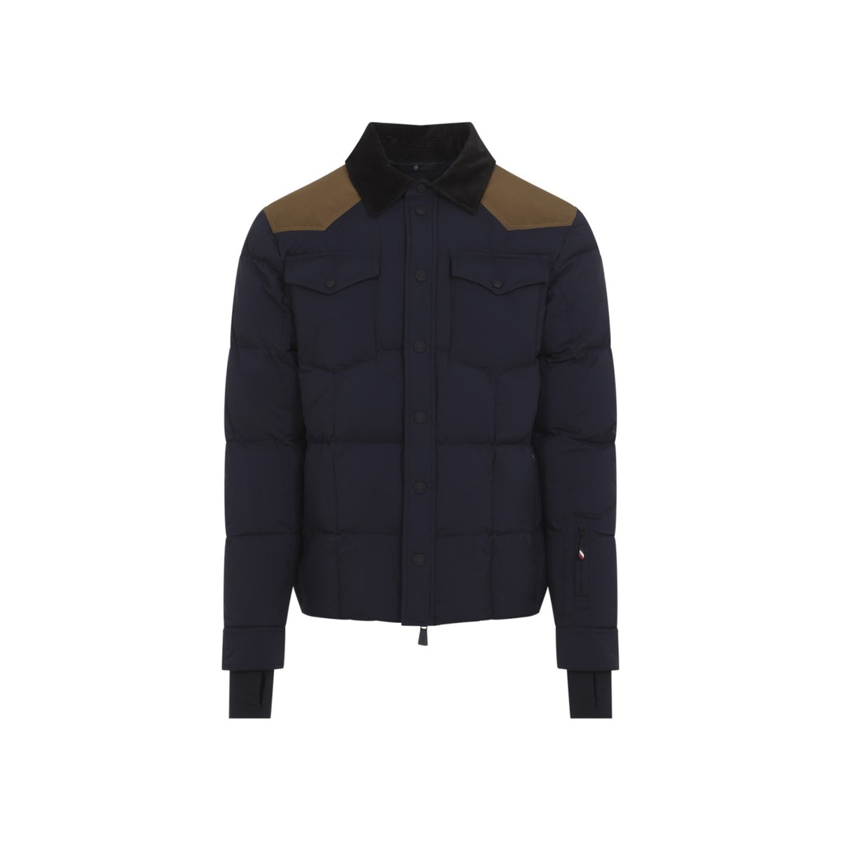 Moncler Grenoble Men's Geltech Shirt Jacket in Navy Cotton - view 1