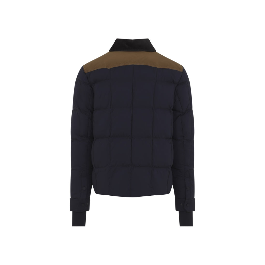 Moncler Grenoble Men's Geltech Shirt Jacket in Navy Cotton - view 2