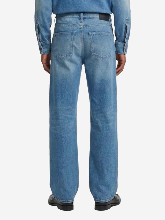 Gucci Men's Flare Pants in Cotton Denim with in Blue