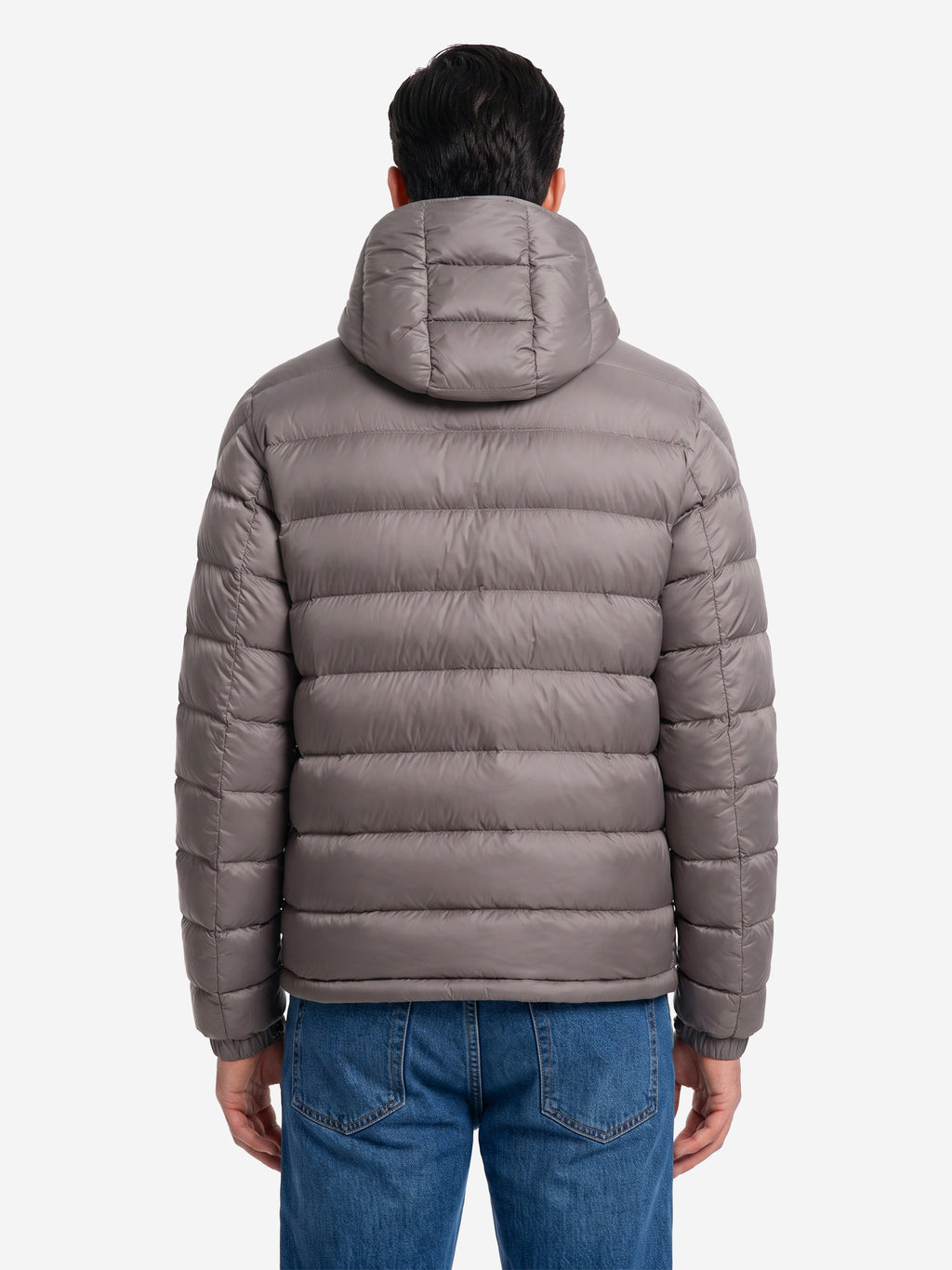 Moncler Men's Verith Short Hooded Down Jacket in Grey
