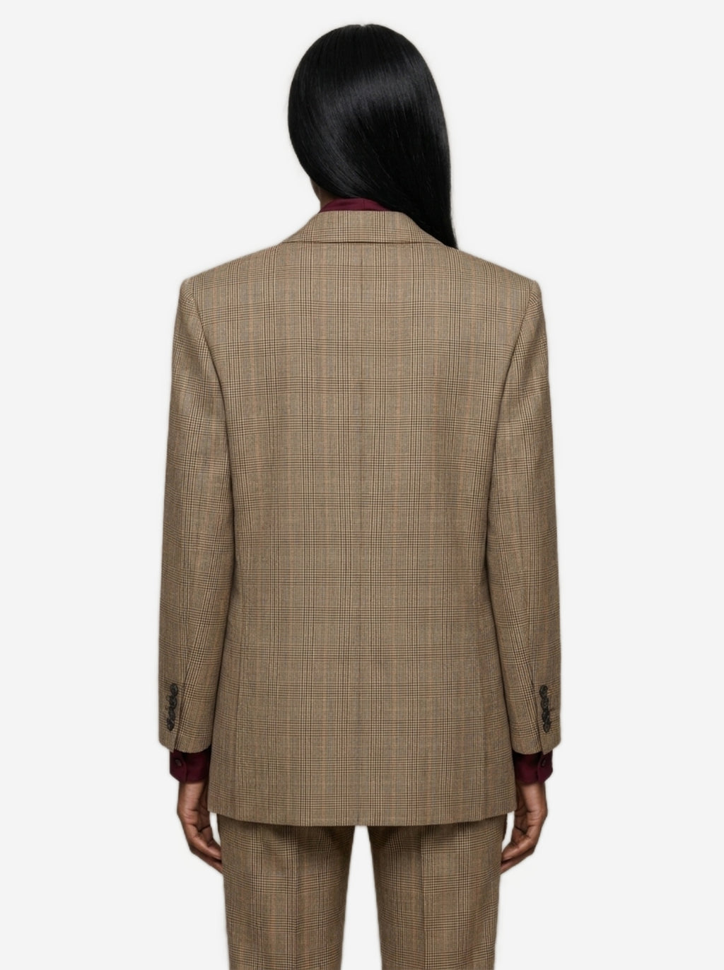 Saint Laurent Women's Double-breasted Jacket in Beige