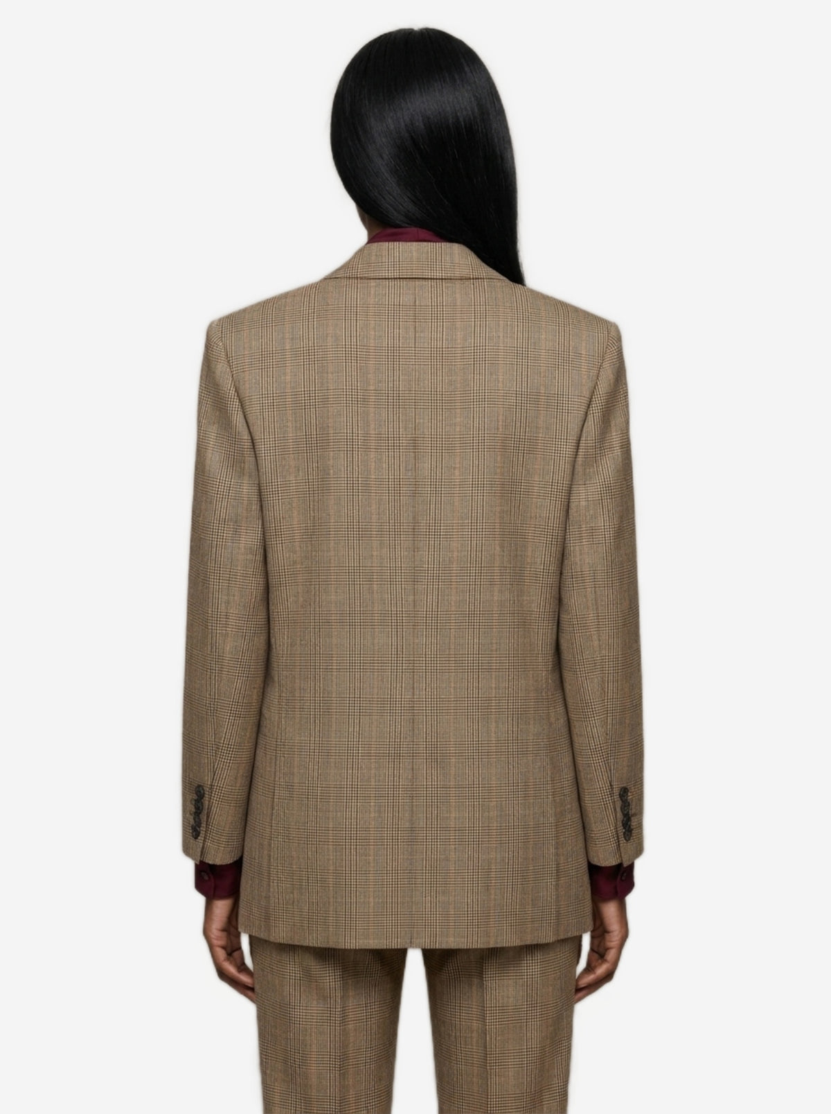 Saint Laurent Women's Double-breasted Jacket in Beige