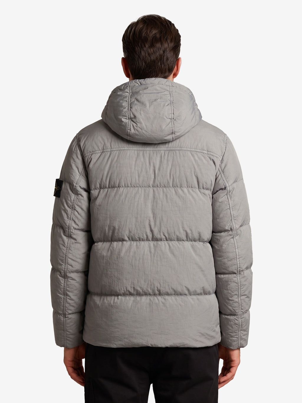 Stone Island Men's Crinkle Reps NY Down Jacket in Grey