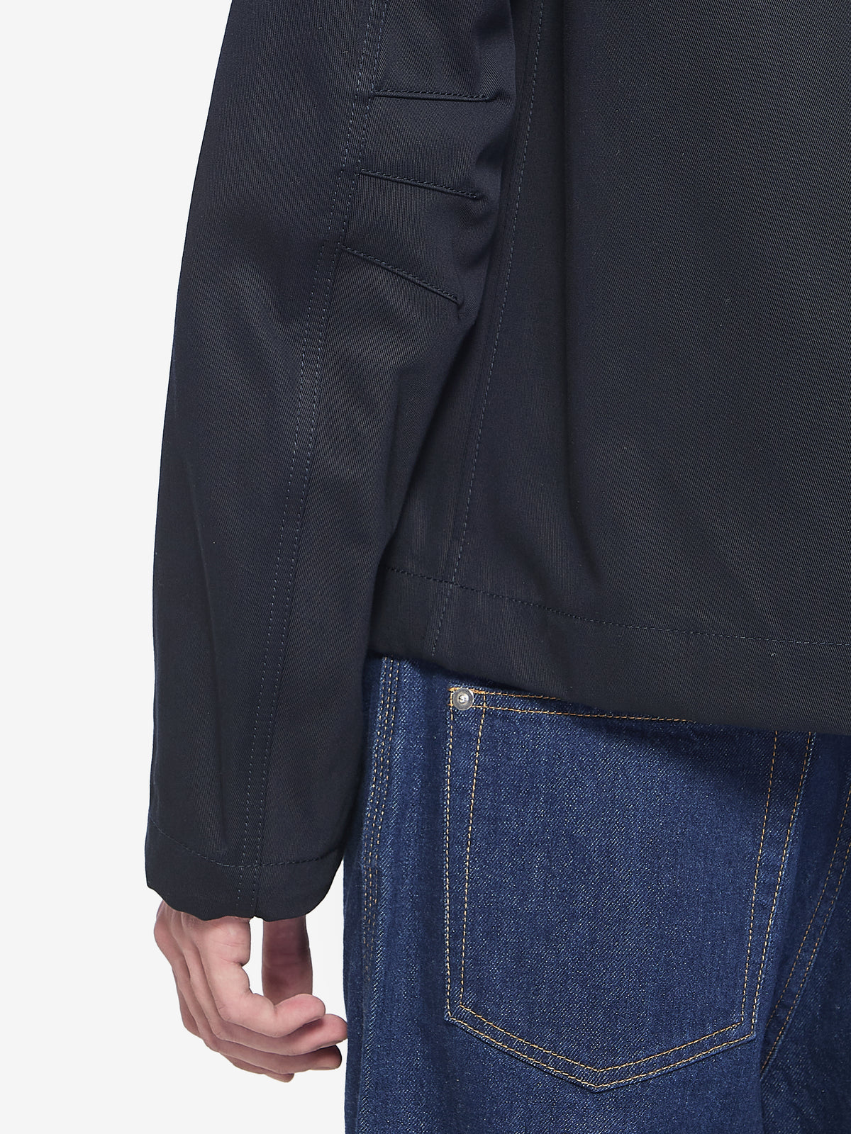 Gucci Men's Cotton Gabardine Jacket in Blue