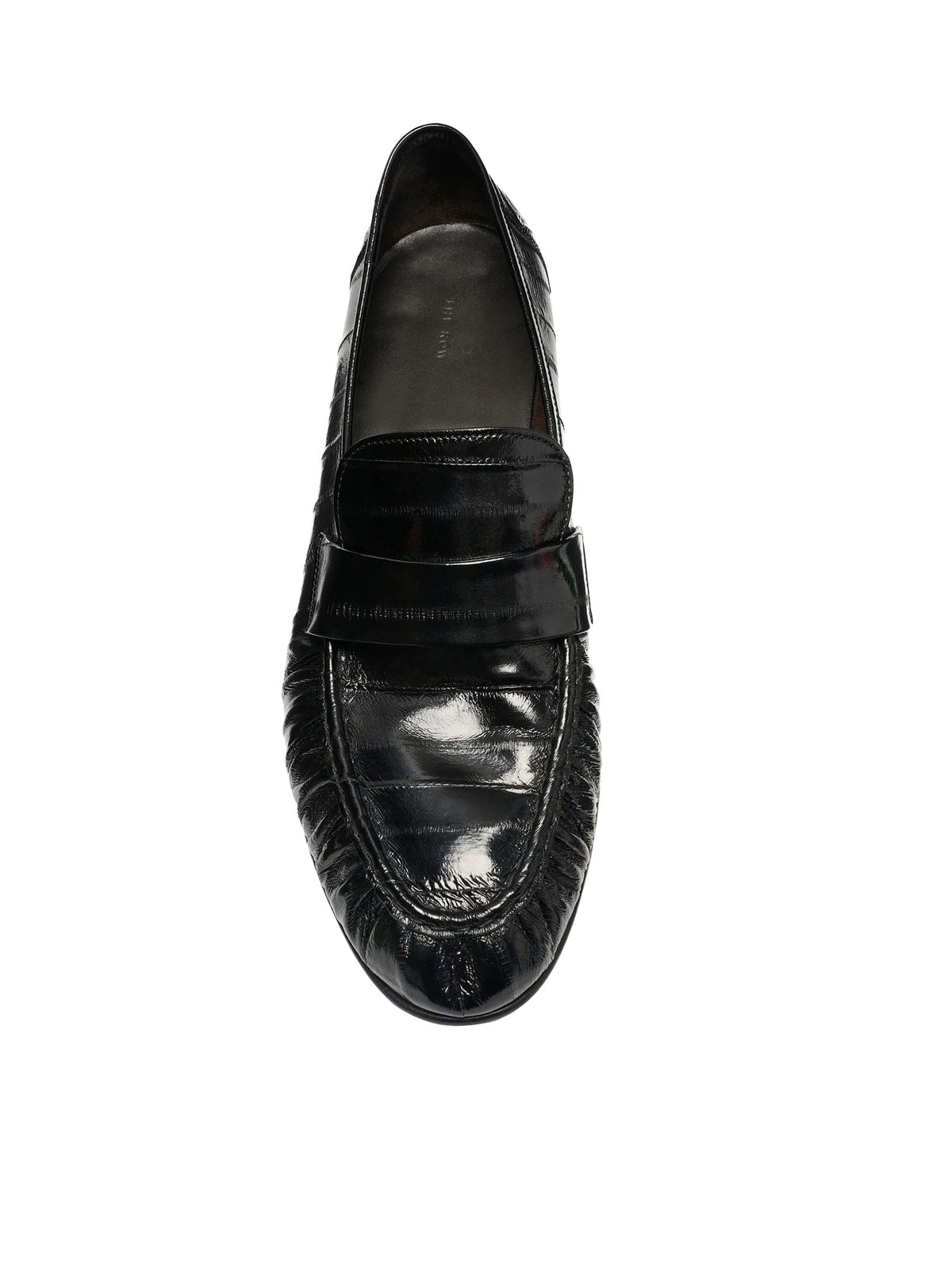 The Row Men's SOFT LEATHER LOAFERS in Black