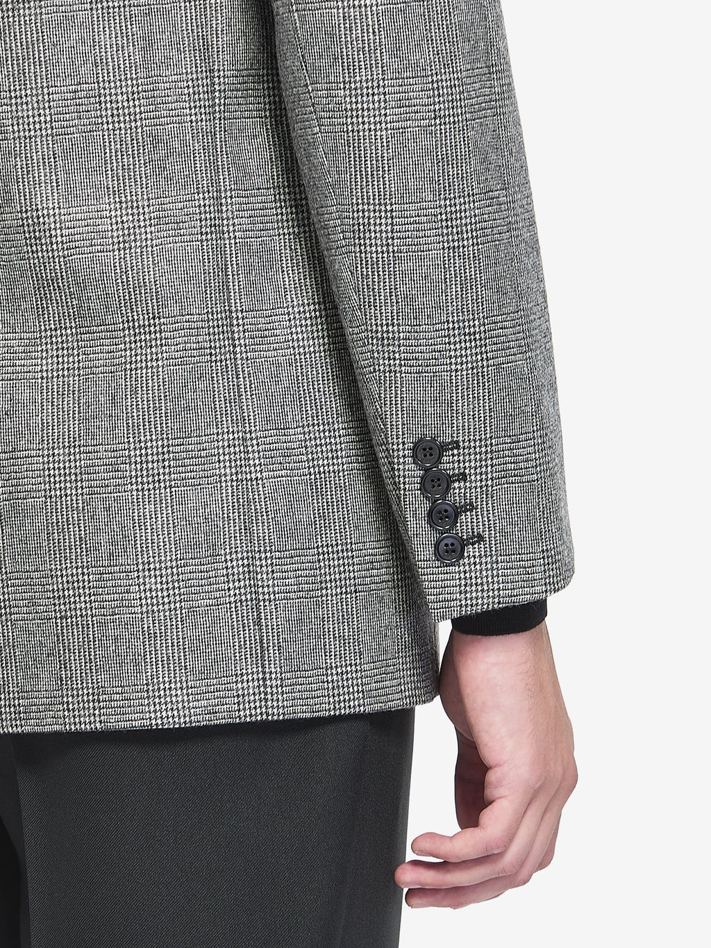 Saint Laurent Men's Wool Flannel Jacket in Black