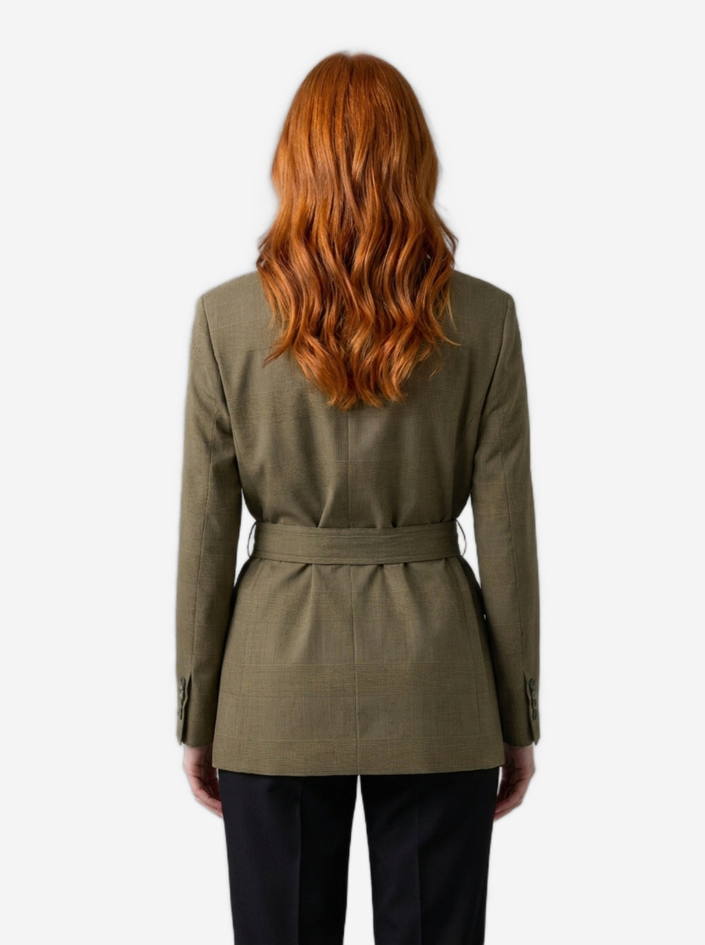 Max Mara Women's Peaked Lapel Dressing Gown in Green